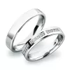 Snubné prstene z bieleho zlata SP-61018B