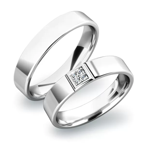 Zlaté snubné prstene SP-61022B