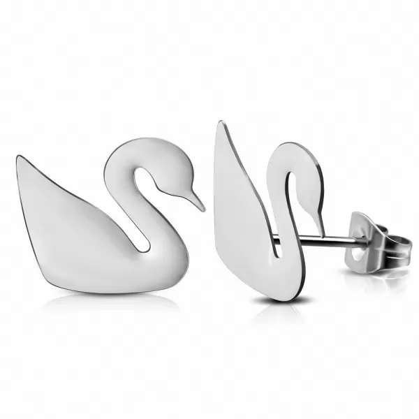 Náušnice v tvare labute GEBB182