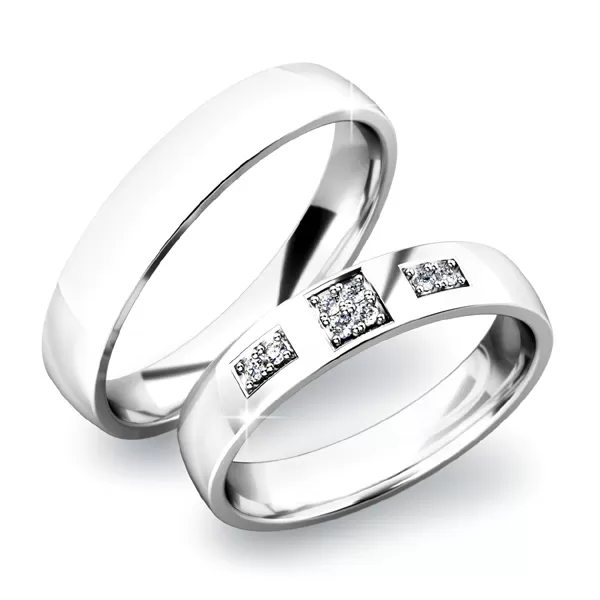 Zlaté snubné prstene SP-61034B