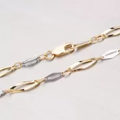 Retiazka zo žltého a bieleho zlata 45-1503