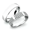 Snubné prstene z bieleho zlata SP-61041