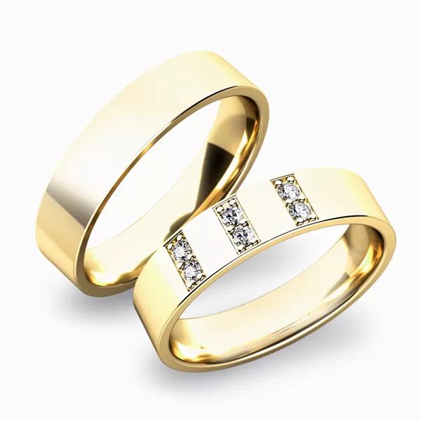 Zlaté snubné prstene SP-61031Z