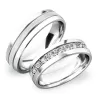Snubné prstene z bieleho zlata SP-61043
