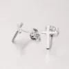 Strieborné náušnice kôstky M6081V