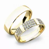 Snubné prstene zo žltého zlata SP-61041