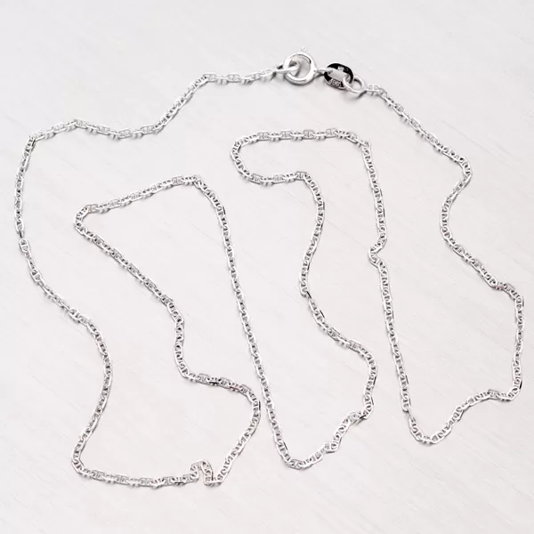 Retiazka Anker z bieleho zlata 45-1318