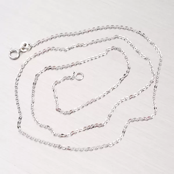 Retiazka z bieleho zlata Anker 45-1409