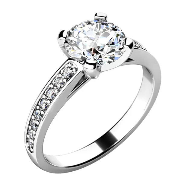 Zásnubný prsteň so zirkónmi ZP-10777-B-ZIR