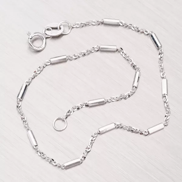 Zlatý náramok bieleho zlata 44-1505