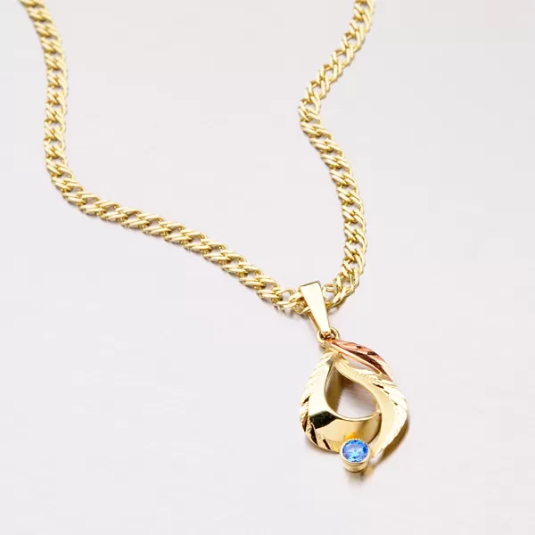 Zlatý prívesok so zirkónom 53p-081m