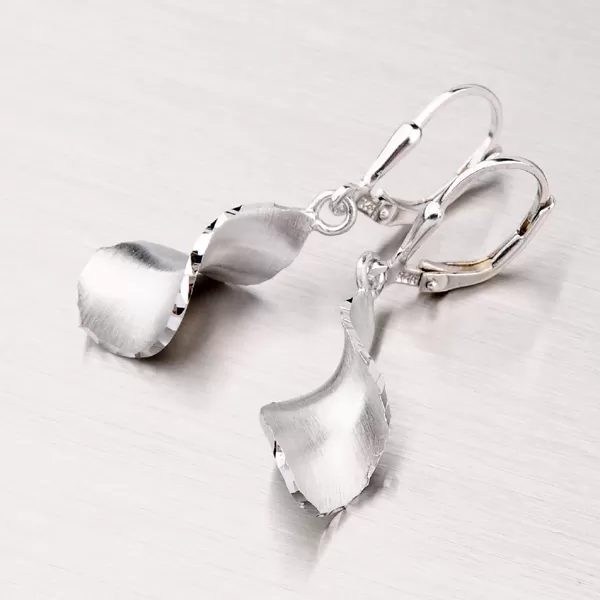 Strieborné visiace náušnice EK-002-OKS