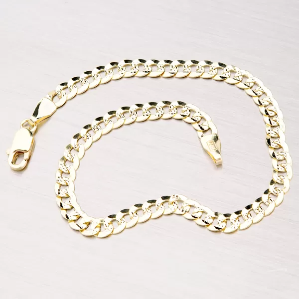 Zlatá retiazka Pancer s gravírovaním 45-1178