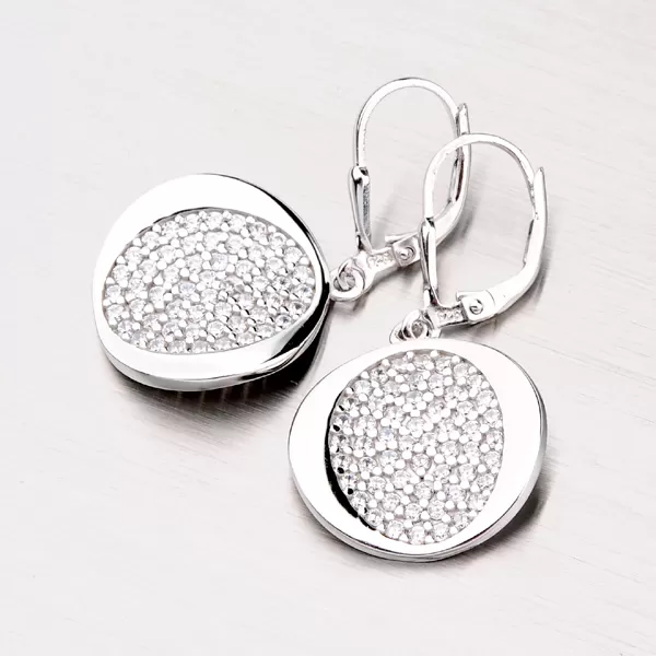 Náušnice so zirkónmi ZS-101-OKS