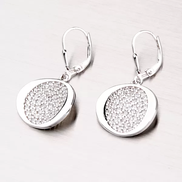 Náušnice so zirkónmi ZS-101-OKS