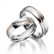 Oceľové snubné prstene SP-ES-011