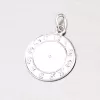Prívesok krstiacej hodiny z bieleho zlata 13-112