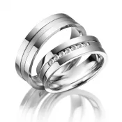 Oceľové snubné prstene SP-ES-008
