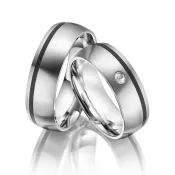 Oceľové snubné prstene SP-ES-005