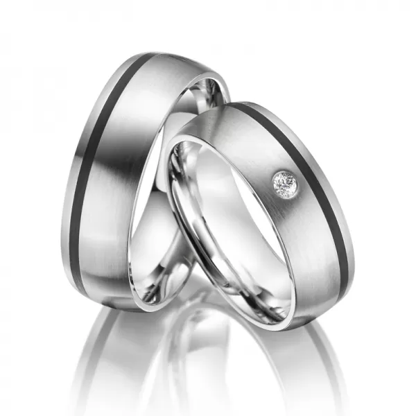 Oceľové snubné prstene SP-ES-005