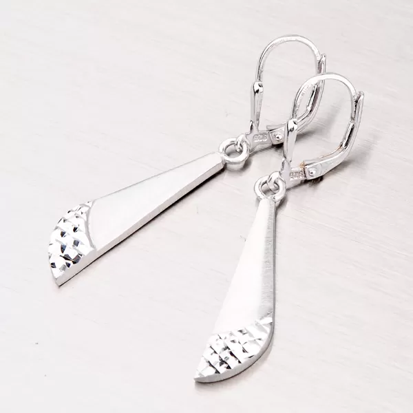 Strieborné visiace náušnice NZM-104-OKS