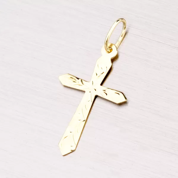Zlatý prívesok kríž 322p-30101