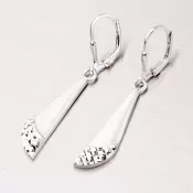 Strieborné visiace náušnice NZM-104-OKS