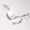 Visiace náušnice zo striebra NZM-187-OKS