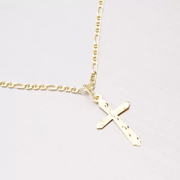 Zlatý prívesok kríž 322p-30101
