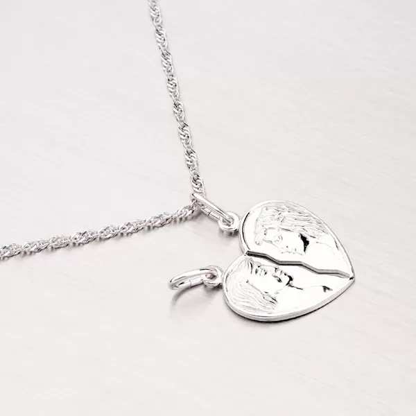 Strieborný prívesok pre zamilovaný pár M5503F