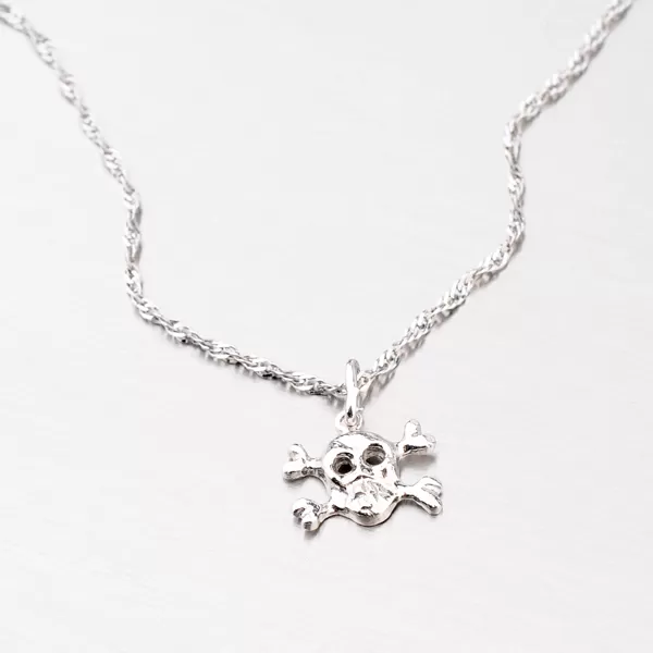 Strieborný prívesok lebka MPN6089T1