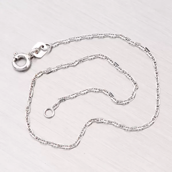 Retiazka Anker z bieleho zlata 45-1231