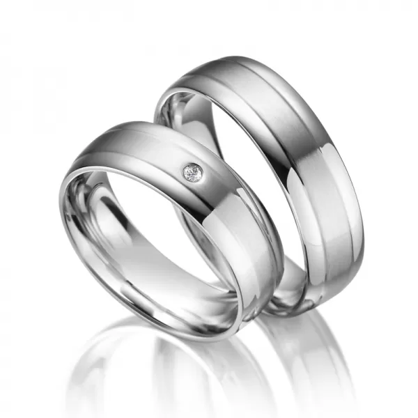 Oceľové snubné prstene SP-ES-002