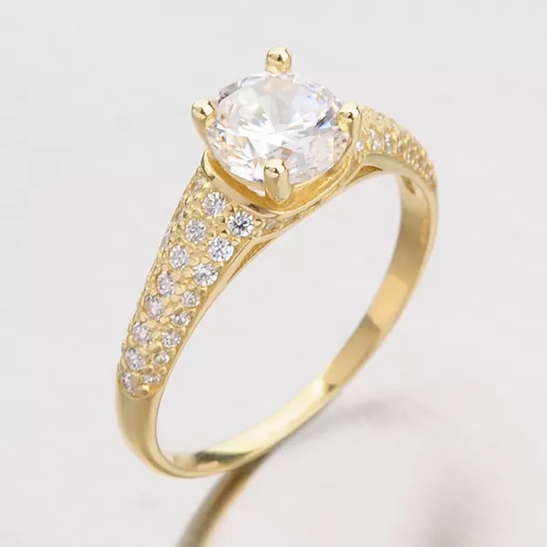 Zlatý prsteň so zirkónmi GZ2520ZL