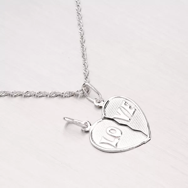 Strieborný prívesok pre zamilovaný pár M5520C