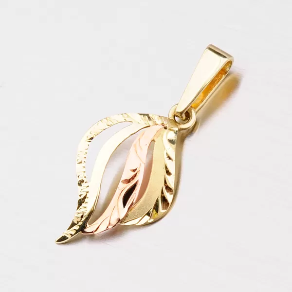 Zlatý prívesok s ručným rytím 53P-006