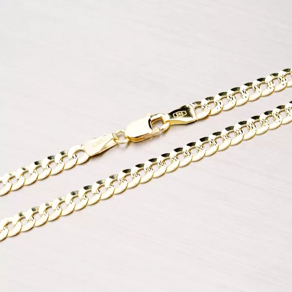 Zlatá retiazka Pancer s gravírovaním 45-1178