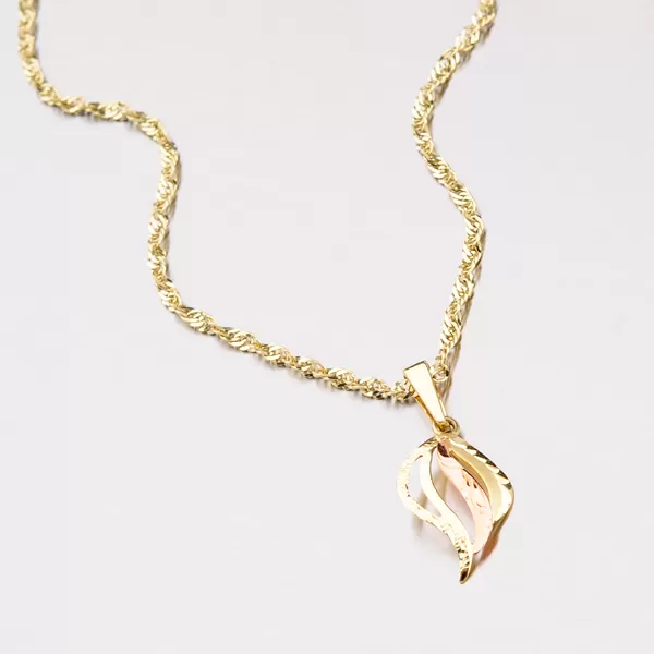 Zlatý prívesok s ručným rytím 53P-006