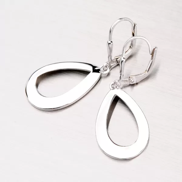 Strieborné visiace náušnice NZM-254P-OKS