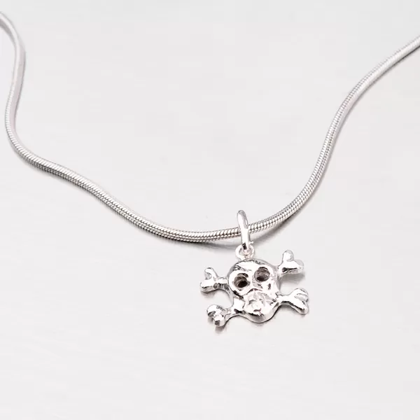 Strieborný prívesok lebka MPN6089T1