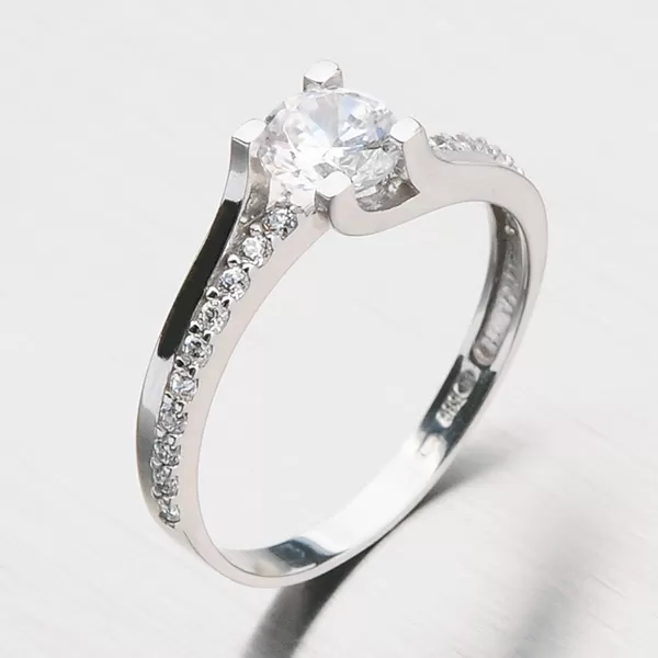 Dámsky prsteň z bieleho zlata GZ2531B