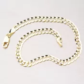 Zlatý náramok Pancer s gravírovaním 44-1178