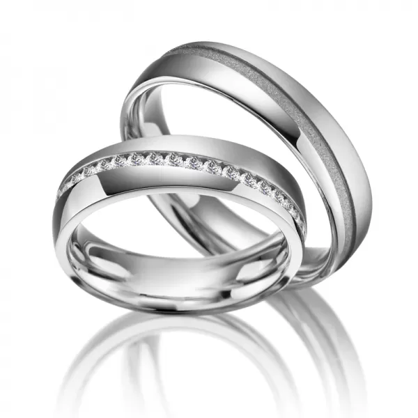 Oceľové snubné prstene SP-ES-012