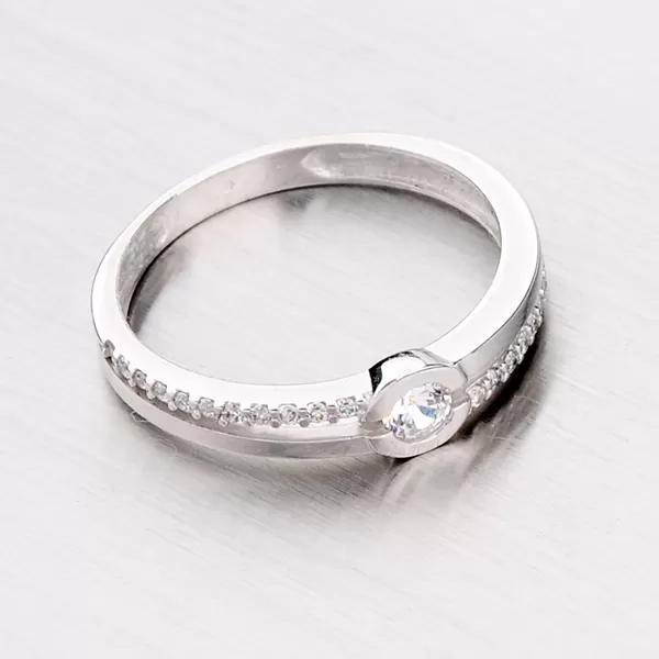 Prsteň z bieleho zlata GZ2543B