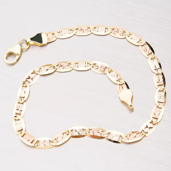 Kombinovaný zlatý náramok N304-0493