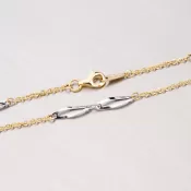 Kombinovaná zlatá retiazka 45-1091