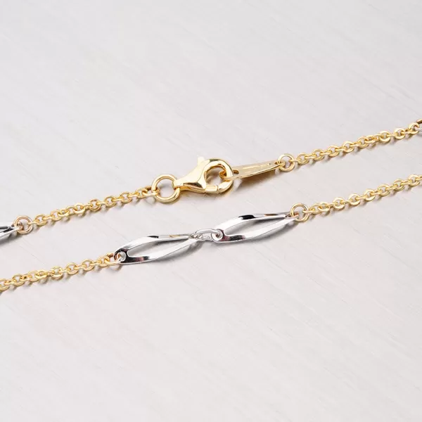 Kombinovaná zlatá retiazka 45-1091