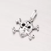 Strieborný prívesok lebka MPN6089T2