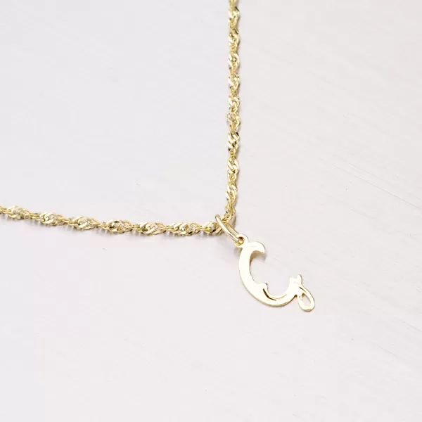 Zlatý prívesok - písmenko G 2-4002-G