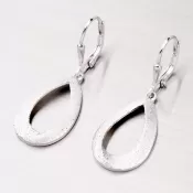 Visiace náušnice zo striebra NZM-246-OKS